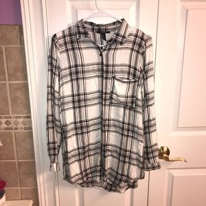 Black and white flannel